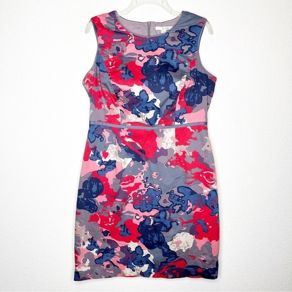 Boden Watercolor Abstract Shift Fitted Sleeveless Dress WH483 - Picture 1 of 12